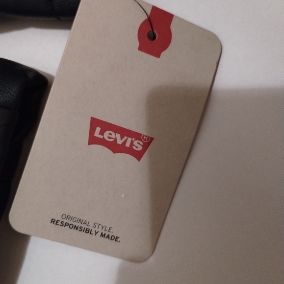 Men's Levi Leather Biker Jacket - Picture 9 of 10